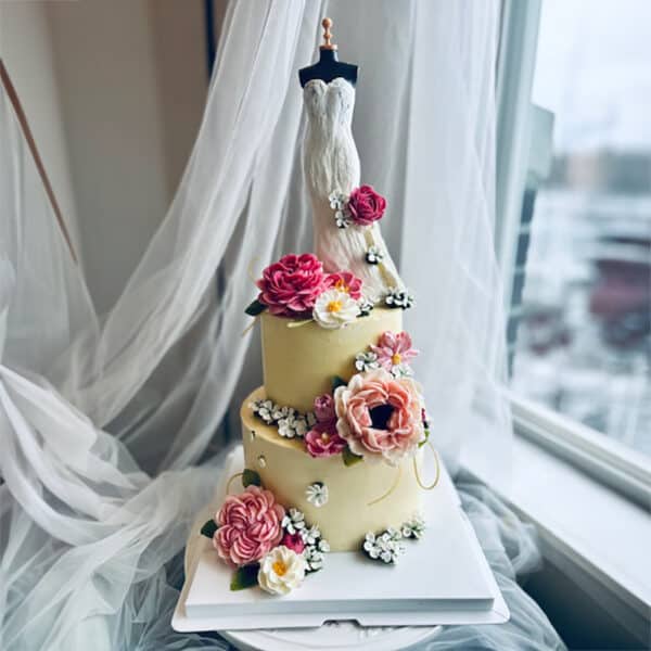 Buttercream flower cake - M3